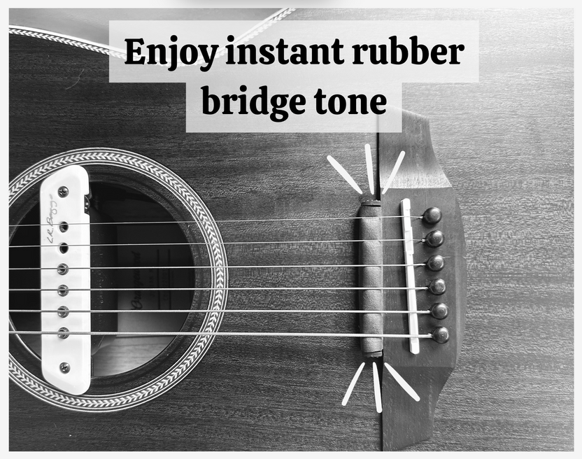 Troideah Ringer Rubber Bridge Guitar Tone | Dead Ringer